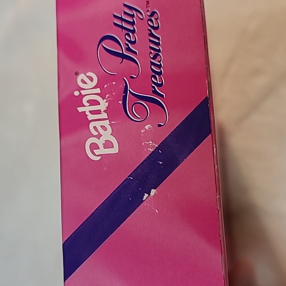 Barbie Pretty Treasures Silver/Pink Dining Set- Mattel # 13761 1995 NIB - Picture 6 of 7